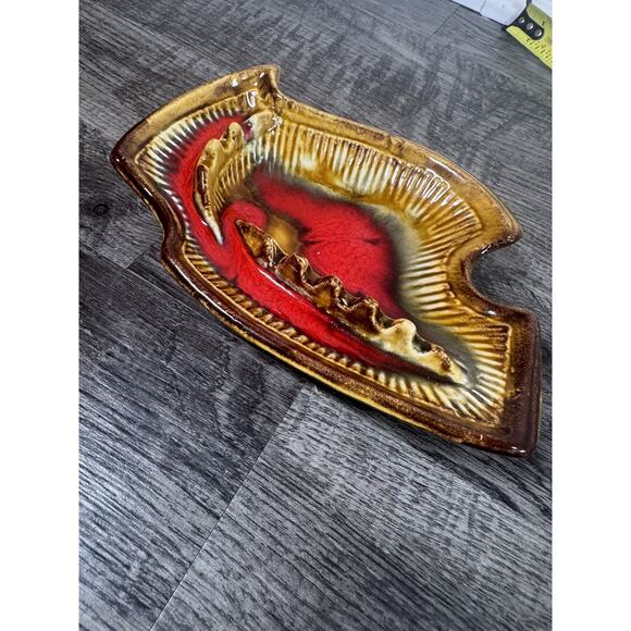 Deforest California Pottery MCM Ashtrays Atomic Drip Glaze Ceramic - Picture 12 of 16